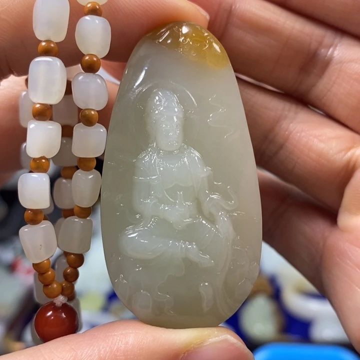 和田玉挂件未镶嵌风**轻