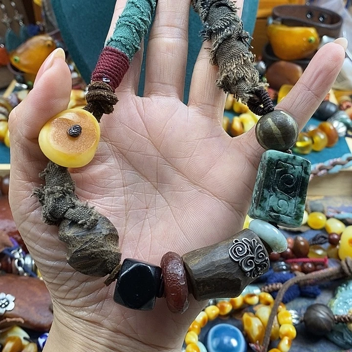 翡翠未镶嵌项链项链