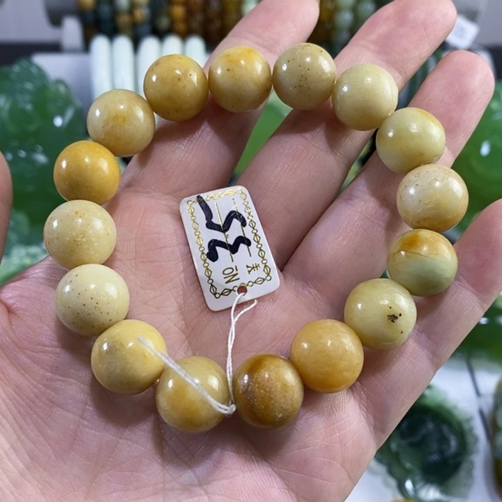 未镶嵌岫玉手串手链