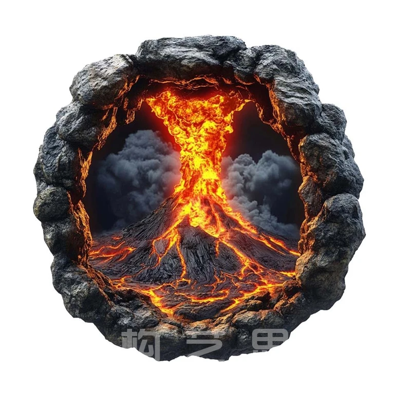 【高颜值】火山爆发拼图治愈高级感礼物异形木质玩具高难度地狱十级