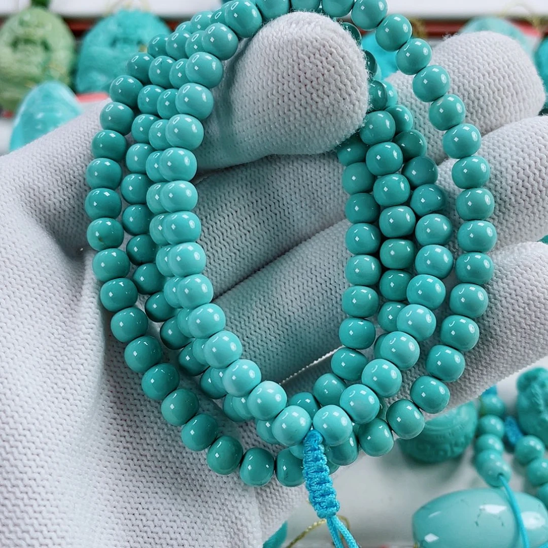 绿松石未镶嵌车挂