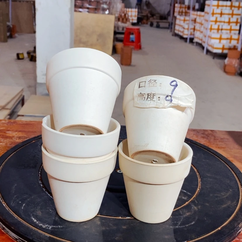 【闪购商品】9×9白陶五个