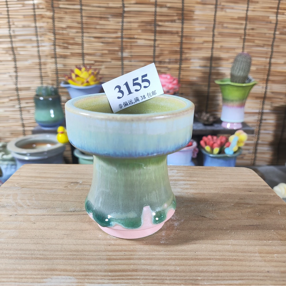 口6高8，3155手工创意多肉花盆摆件迷你多景德镇纯手工制做