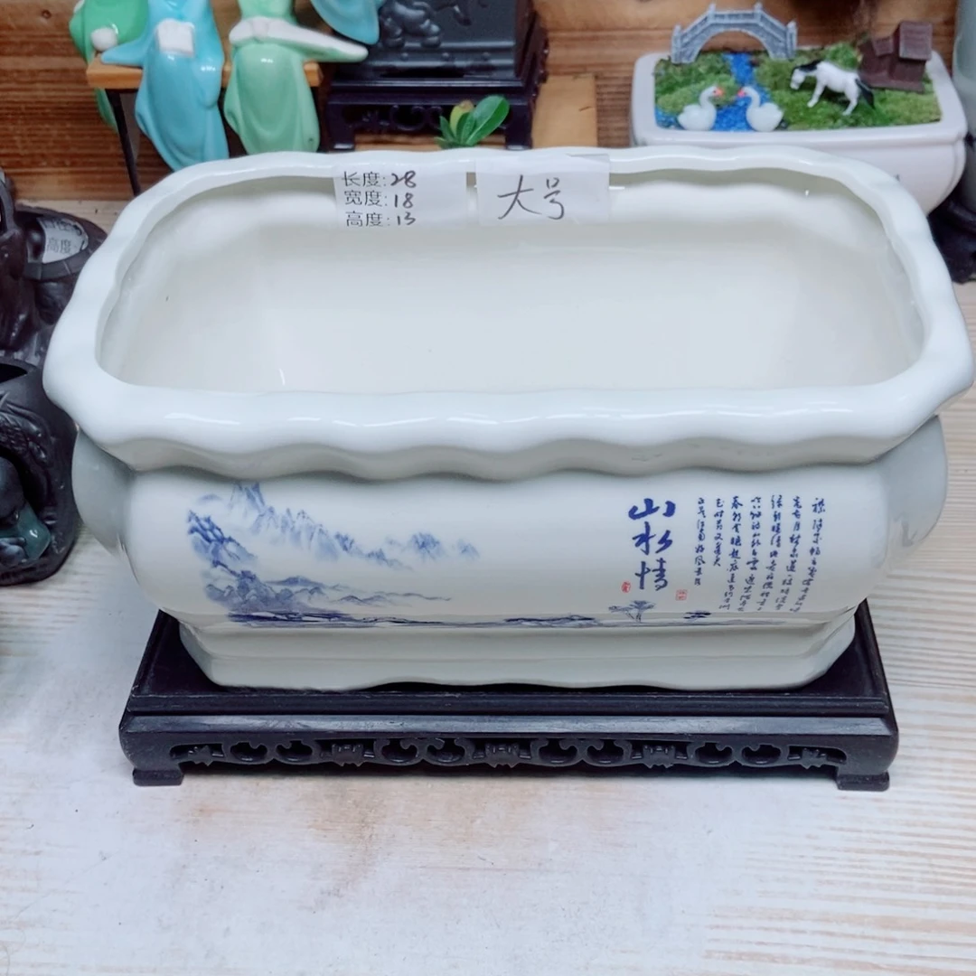 瓷片陶瓷花盆陶瓷艺术