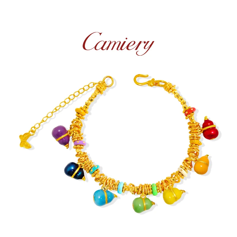 CAMIERY/卡美瑞时尚轻奢七子葫芦麻花圈蹦迪珠手链NS