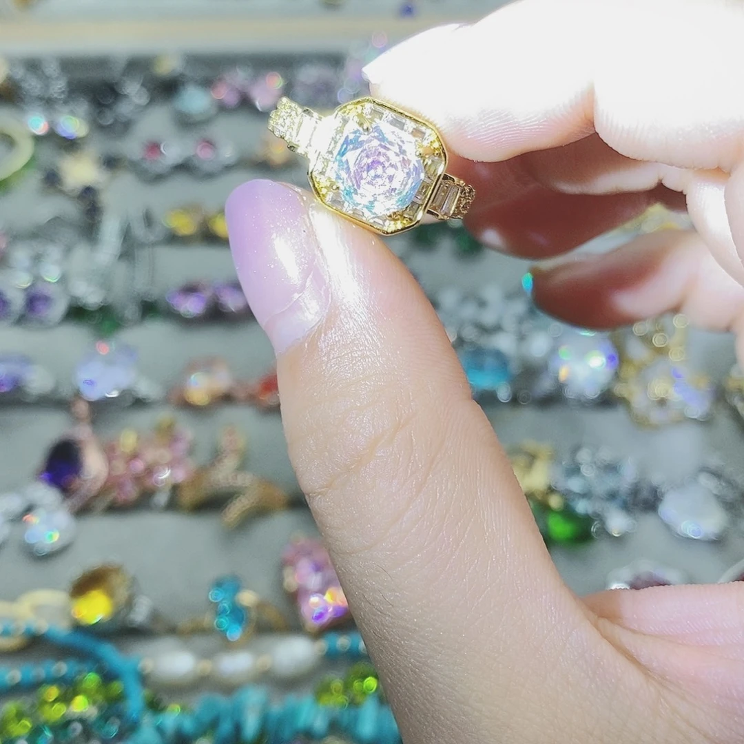 【闪购商品】托帕石戒指银S925镶嵌