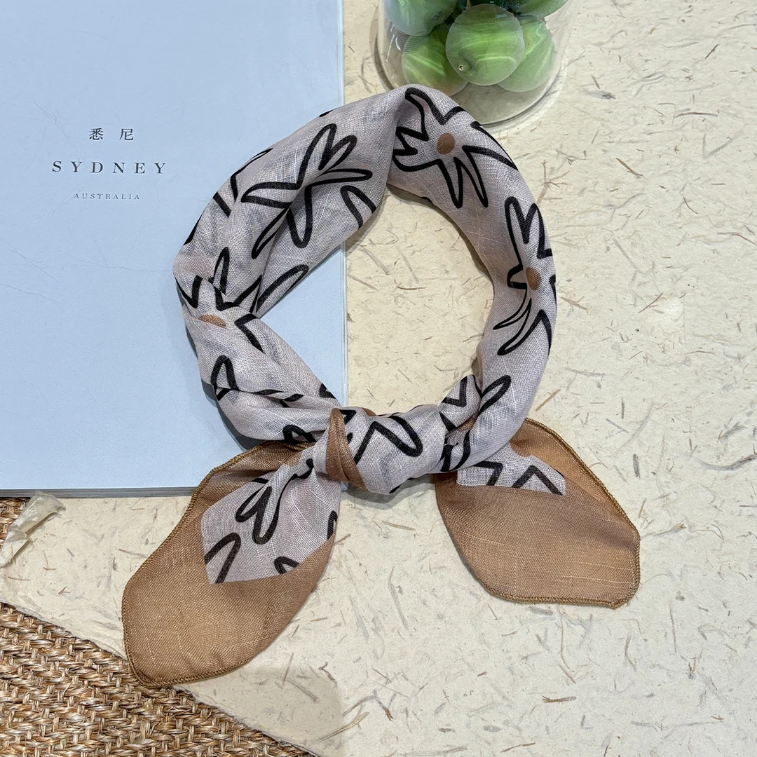 【57*57】小方巾丝巾女韩版春夏洋气百搭领巾发带时尚围脖25W020-10