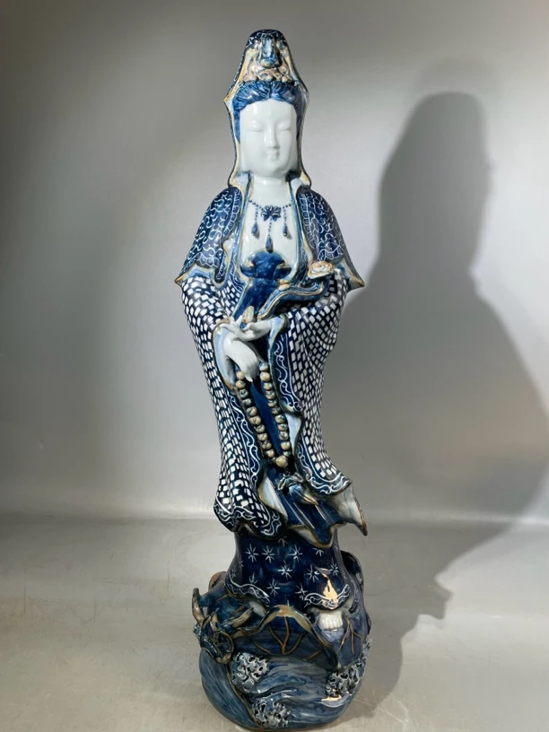 青花观音像，，，，，