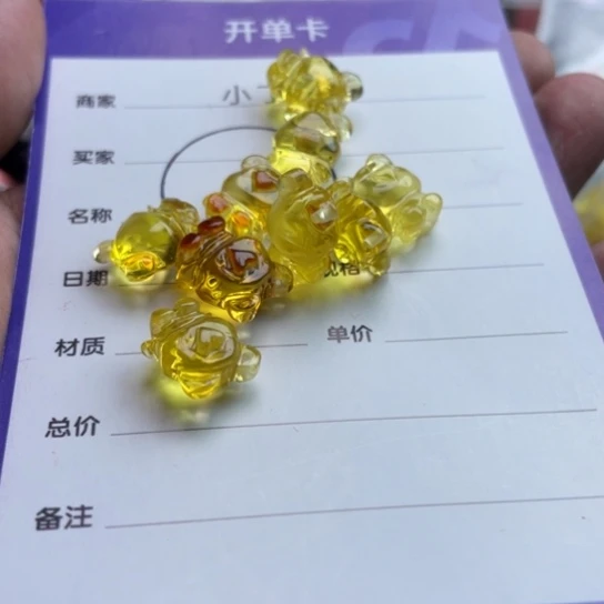 琥珀颈饰未镶嵌多样性发货拍一发一
