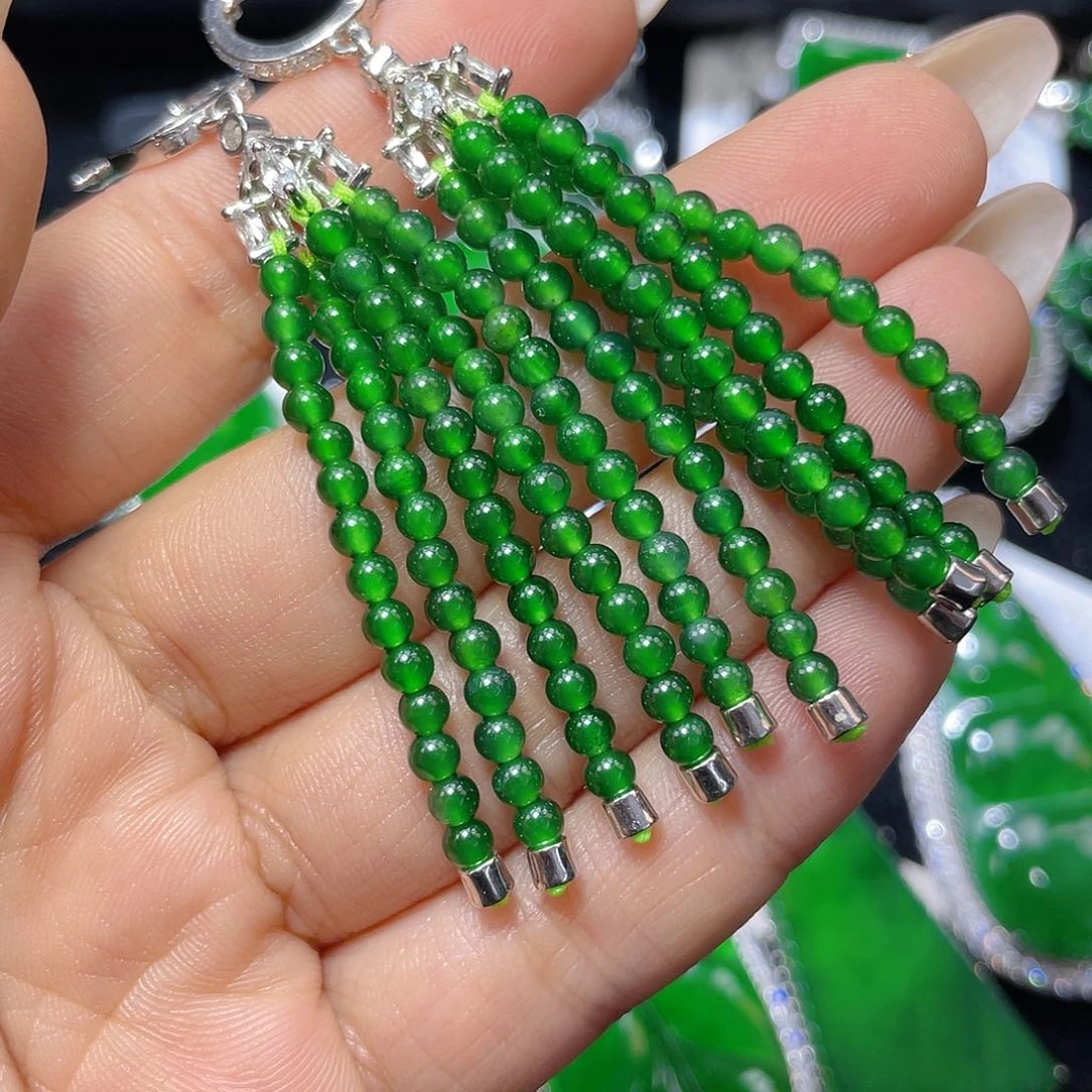 翡翠颈饰银S925镶嵌翡翠