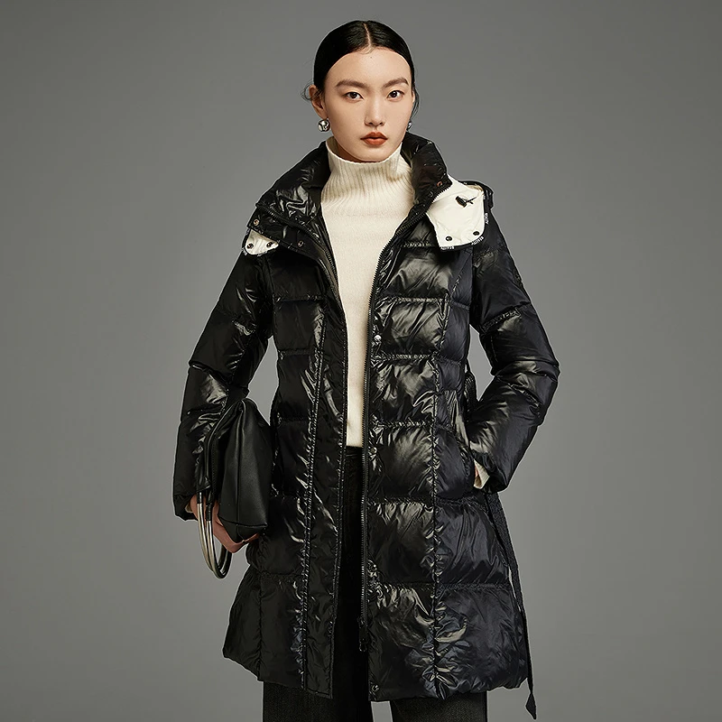 【小余专属】MOFAN摩凡冬新款黑色羽绒服MAY384154