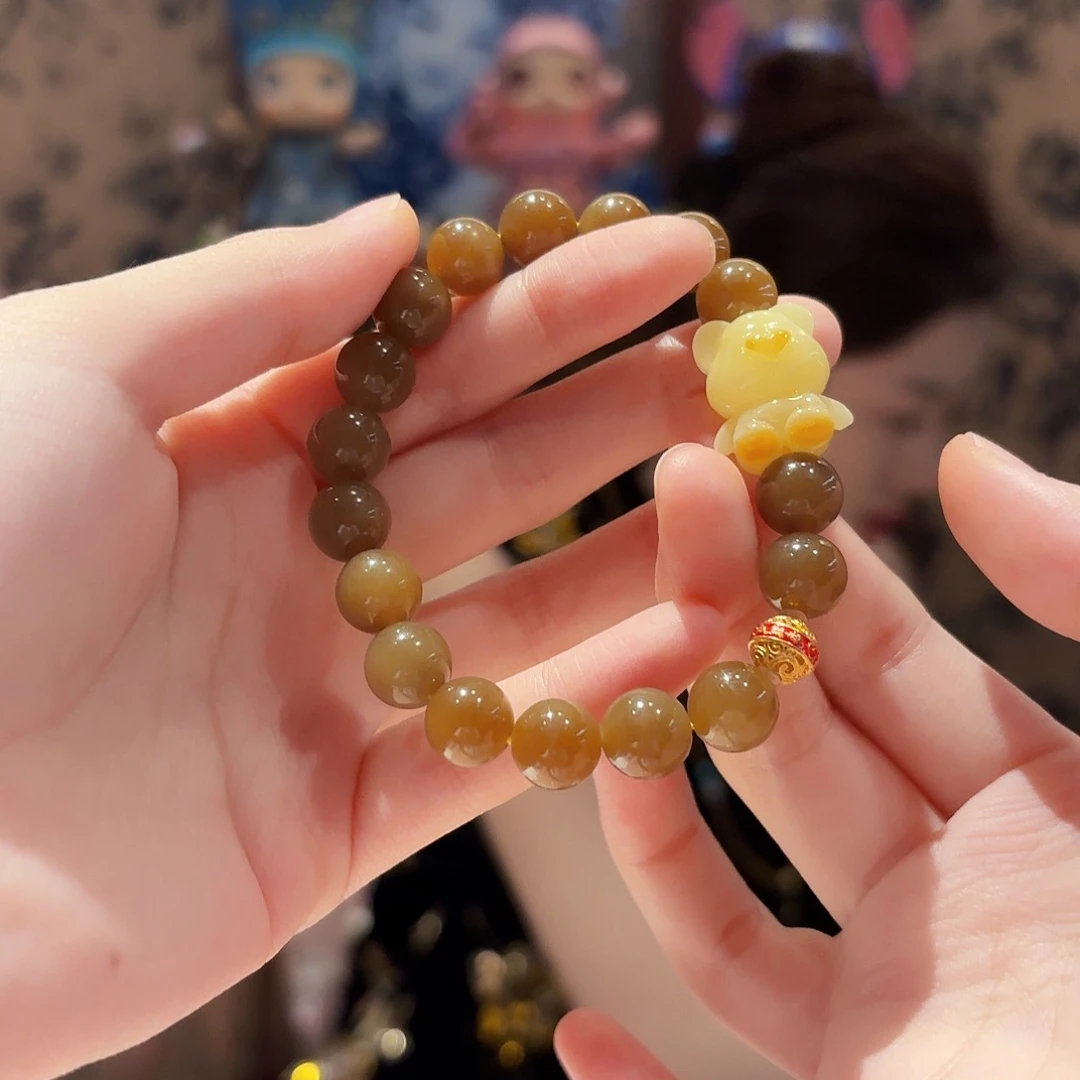 和田玉未镶嵌颈饰手串