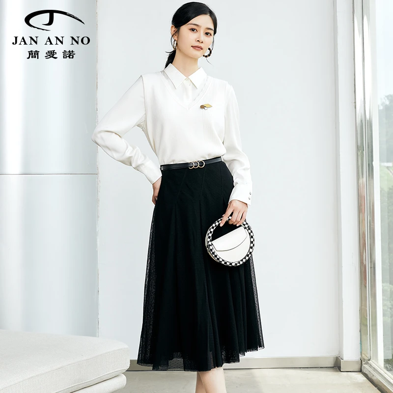JAN AN NO/简爱诺JAN AN NO 简爱诺英式优雅简约半裙J2260029DQ