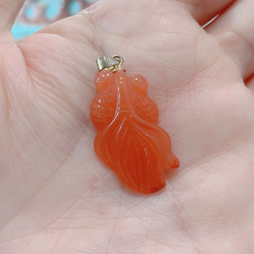 南红玛瑙戒指银S925镶嵌