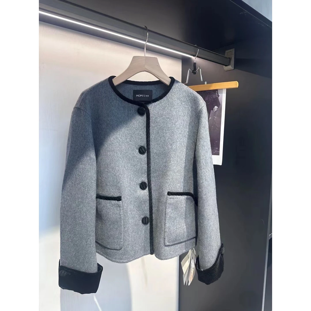 M95D0703新款时尚圆领气质宽松百搭针织衫休闲轻奢冬季女