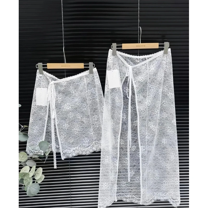 高端蕾丝半身裙太阳花屁帘子裙围裙叠穿裙子半身裙春秋休闲一片式