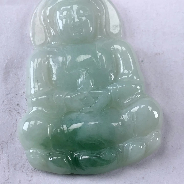 颈饰未镶嵌翡翠玉观音吊坠