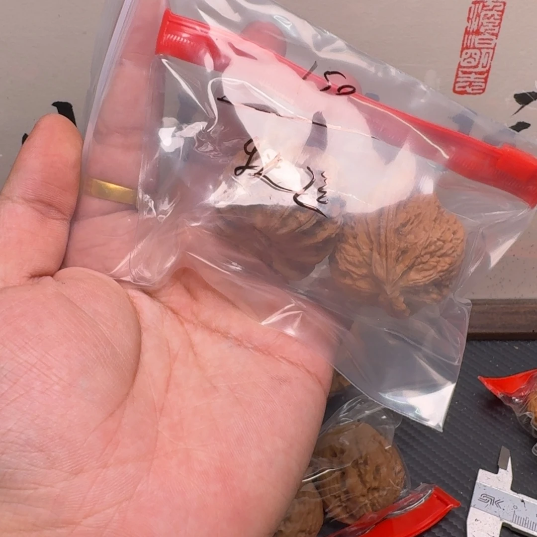 秋***逸文玩核桃把件文玩核桃白狮子44