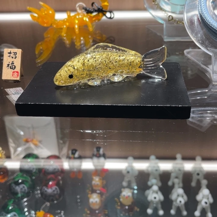 琉璃手工艺品金鱼