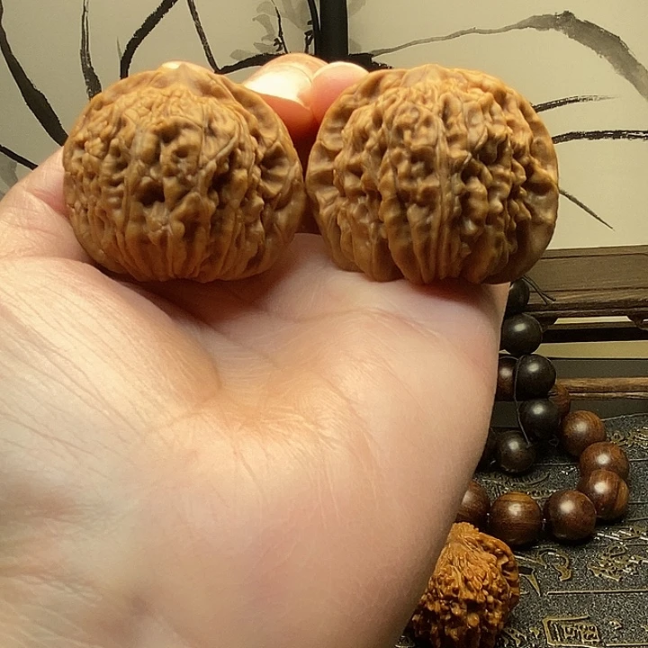 把件文玩核桃四座楼