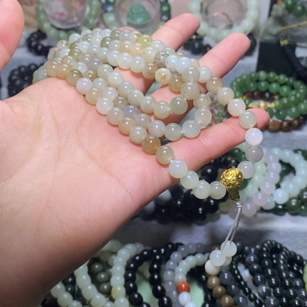 和田玉未镶嵌手链