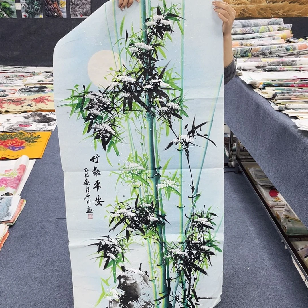 国画作品小姐姐放漏…