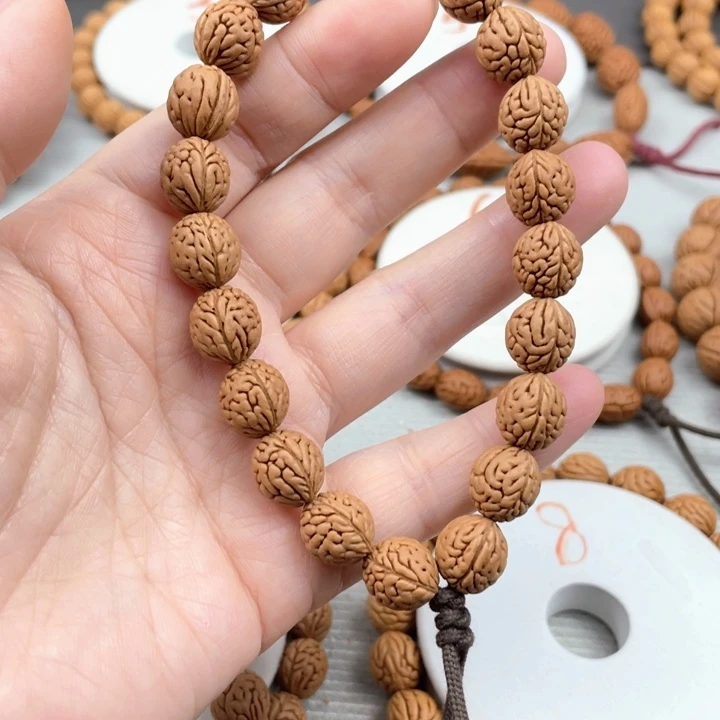 叁***月核桃手串/手链10.8尺寸野生桃核手持