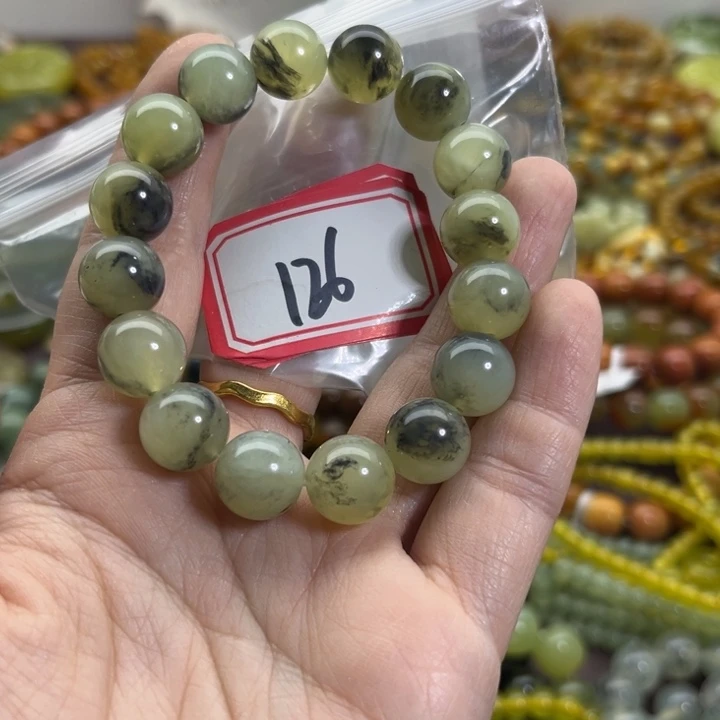 蛇纹石玉未镶嵌手链