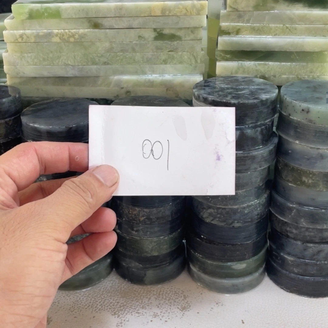 【闪购商品】未镶嵌蛇纹石玉珠宝半成品正****生