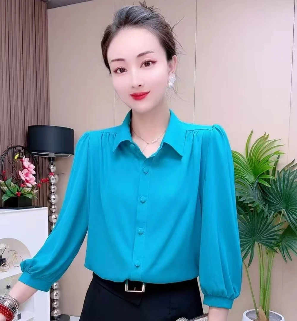 25099款纯色美林麻打底衫女士休闲百搭长袖T恤韩版宽松慵懒上衣