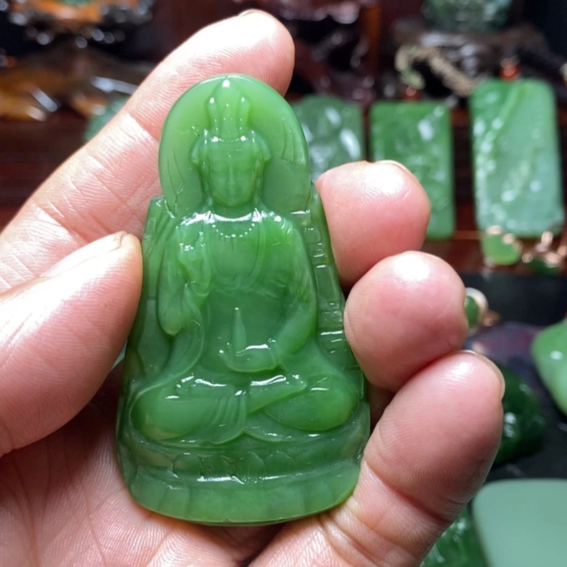 【闪购商品】和田玉（碧玉）挂件未镶嵌