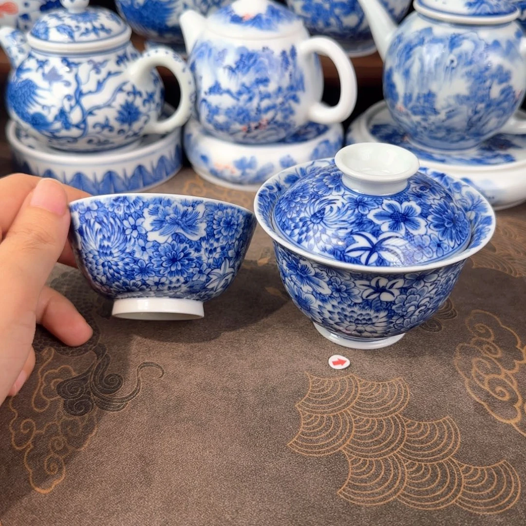 万花盖碗加主人杯