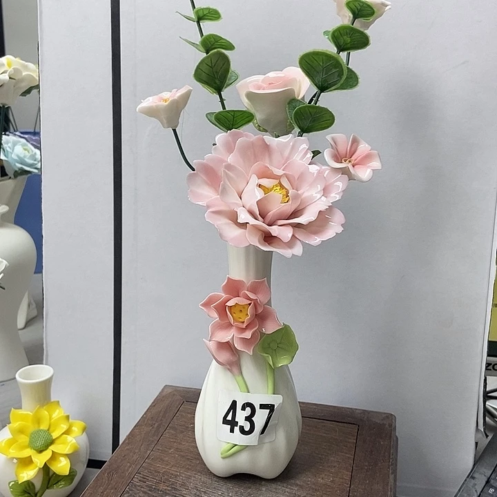 陶瓷纯手工捏花设计