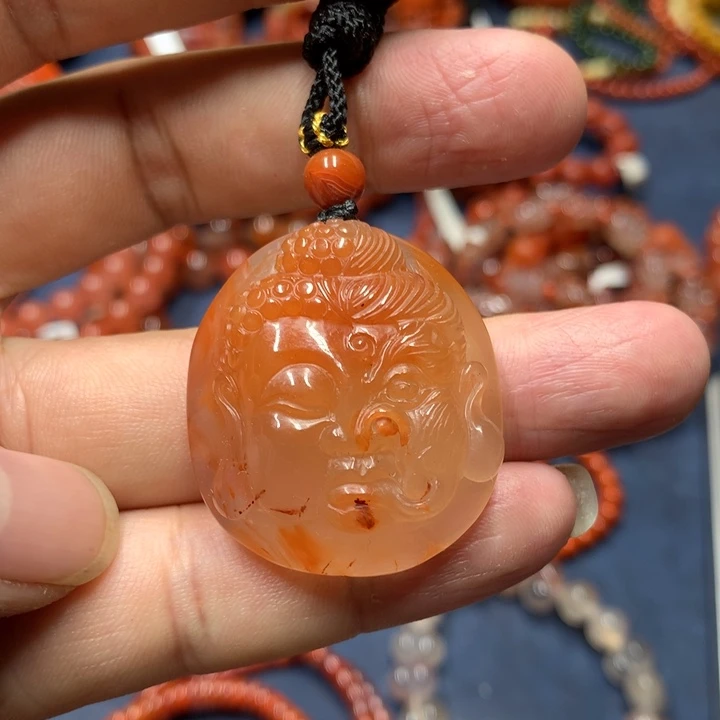 吊坠(不含链)未镶嵌南红玛瑙