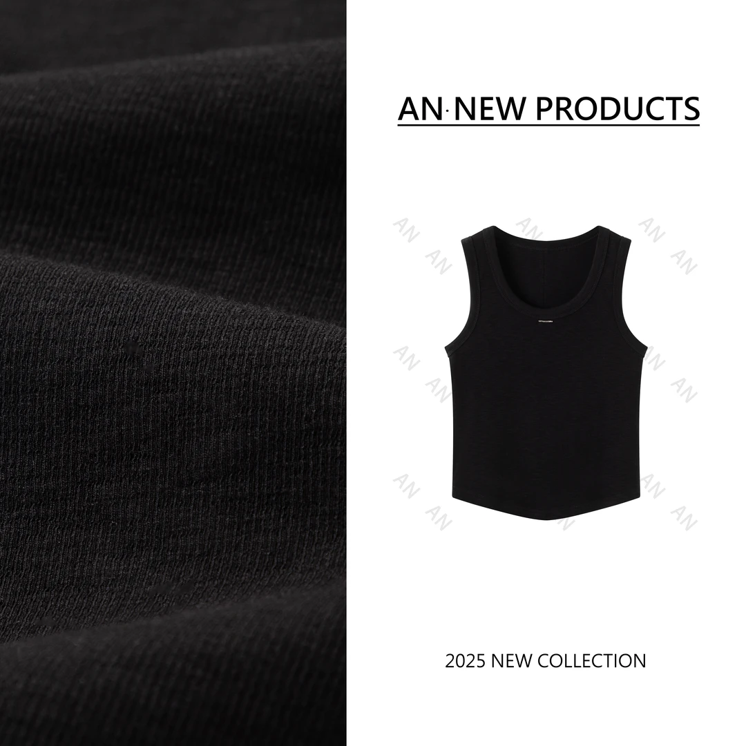 C02044早春新款时尚显瘦ins风百搭打底有标吊带背心