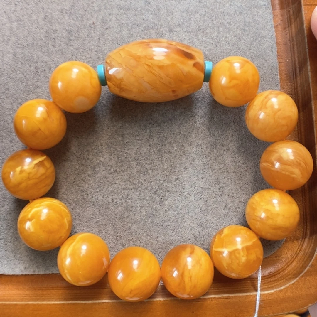 未镶嵌蜜蜡手串蜜蜡手串