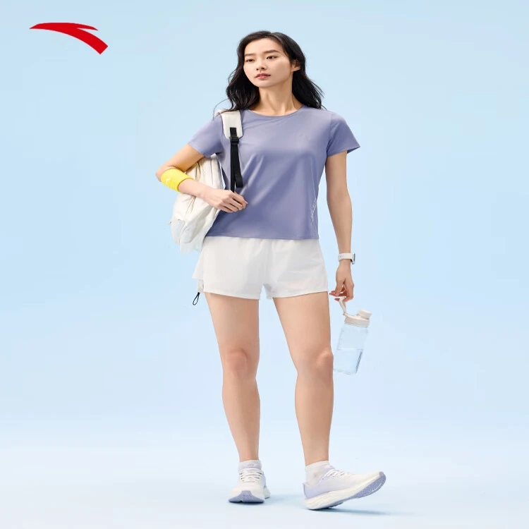 安踏冰丝T丨透气运动短袖女士夏季新款健身跑步上衣162525110