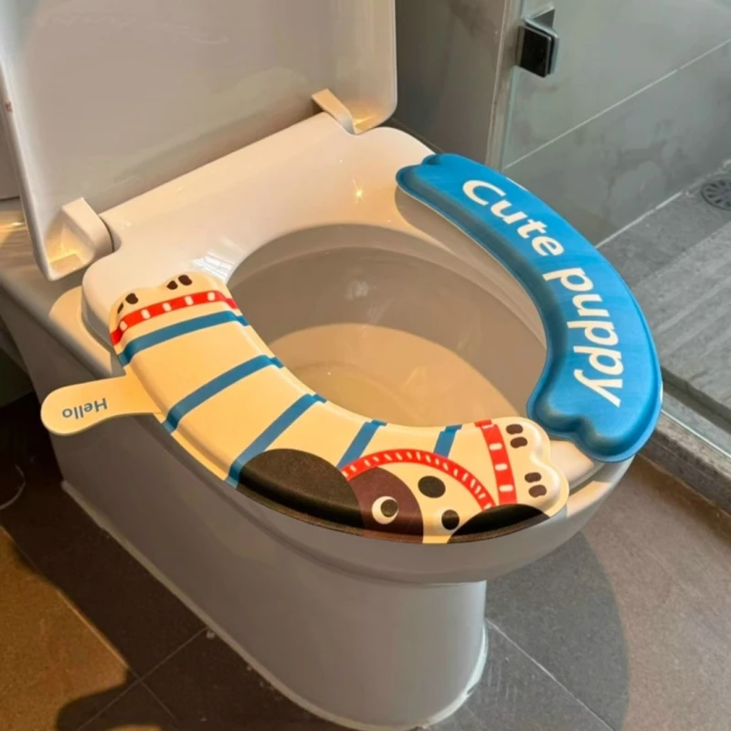 可爱卡通春夏马桶垫可擦洗马桶圈家用卫生间坐便器垫子四季马桶套