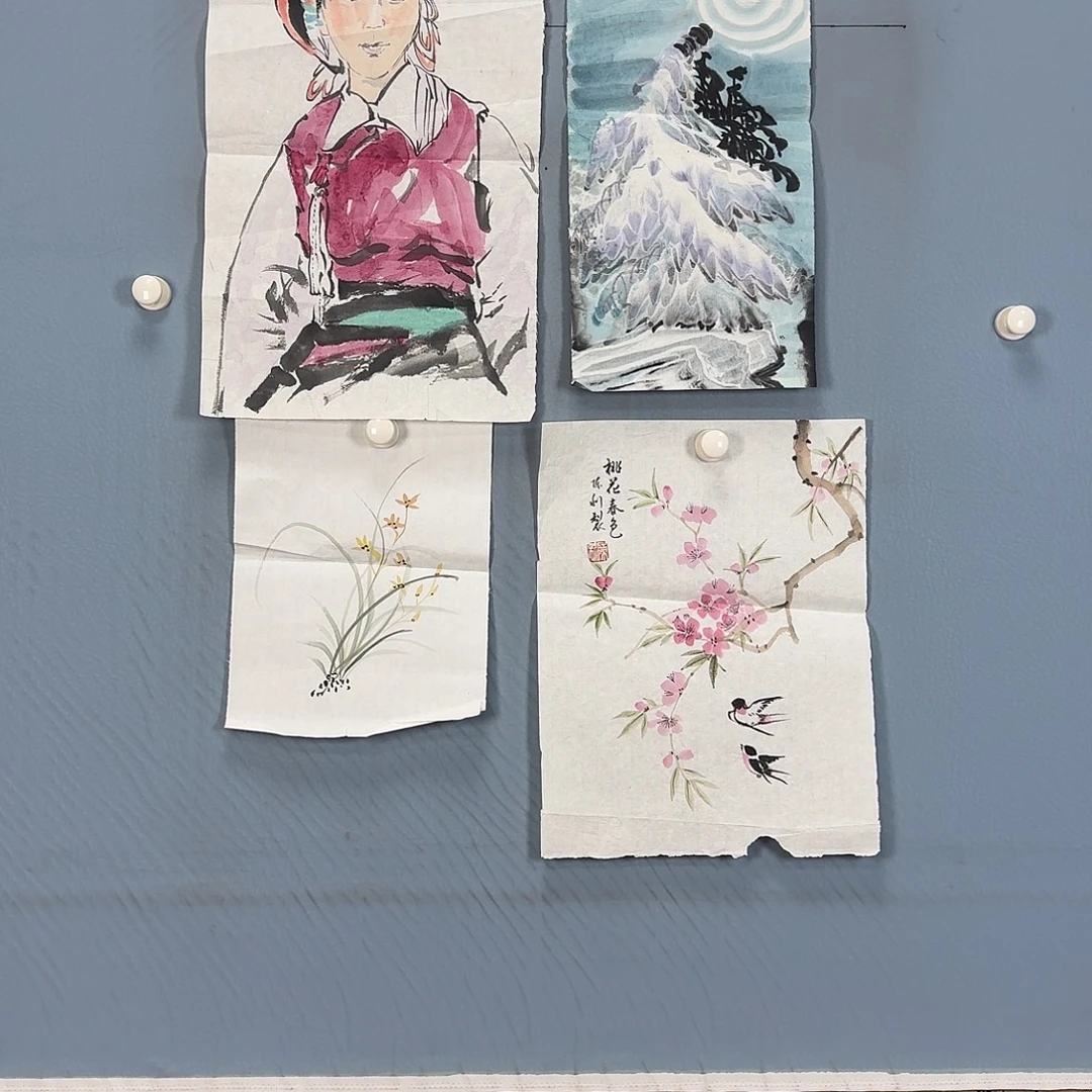 国画381 牡丹一如您的脸颊美丽的