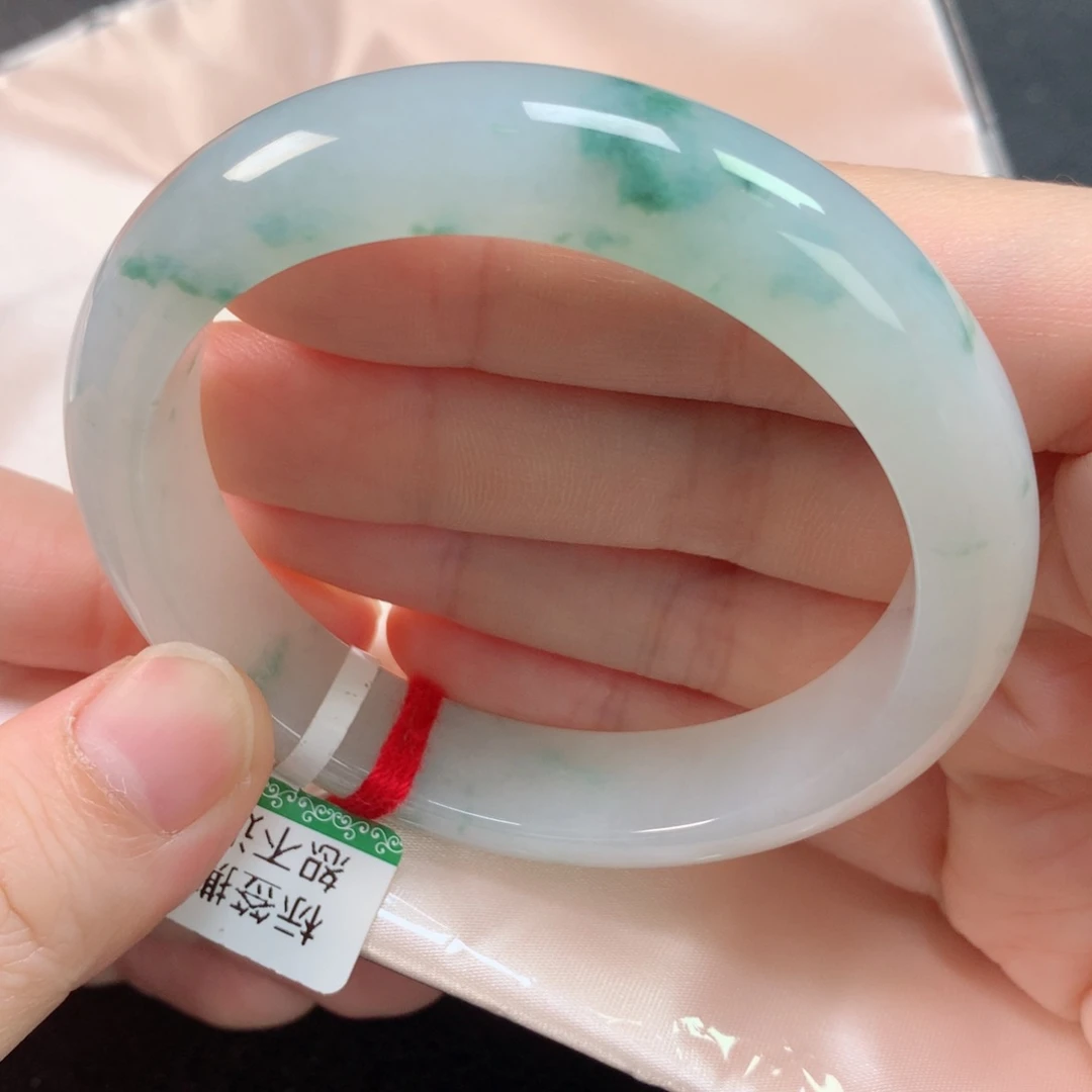 未镶嵌手镯翡翠缅甸天然翡翠手镯57