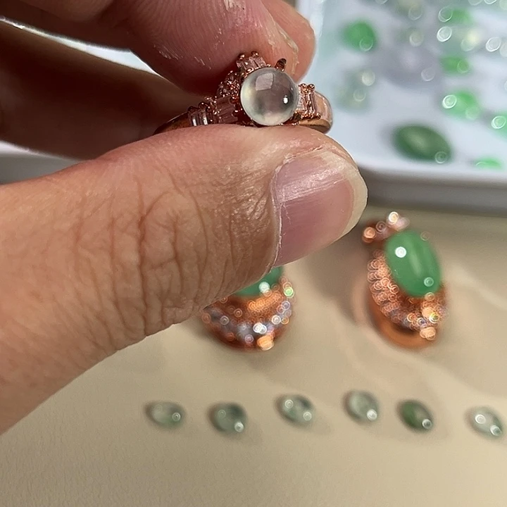 翡翠裸石缅料A货翡翠