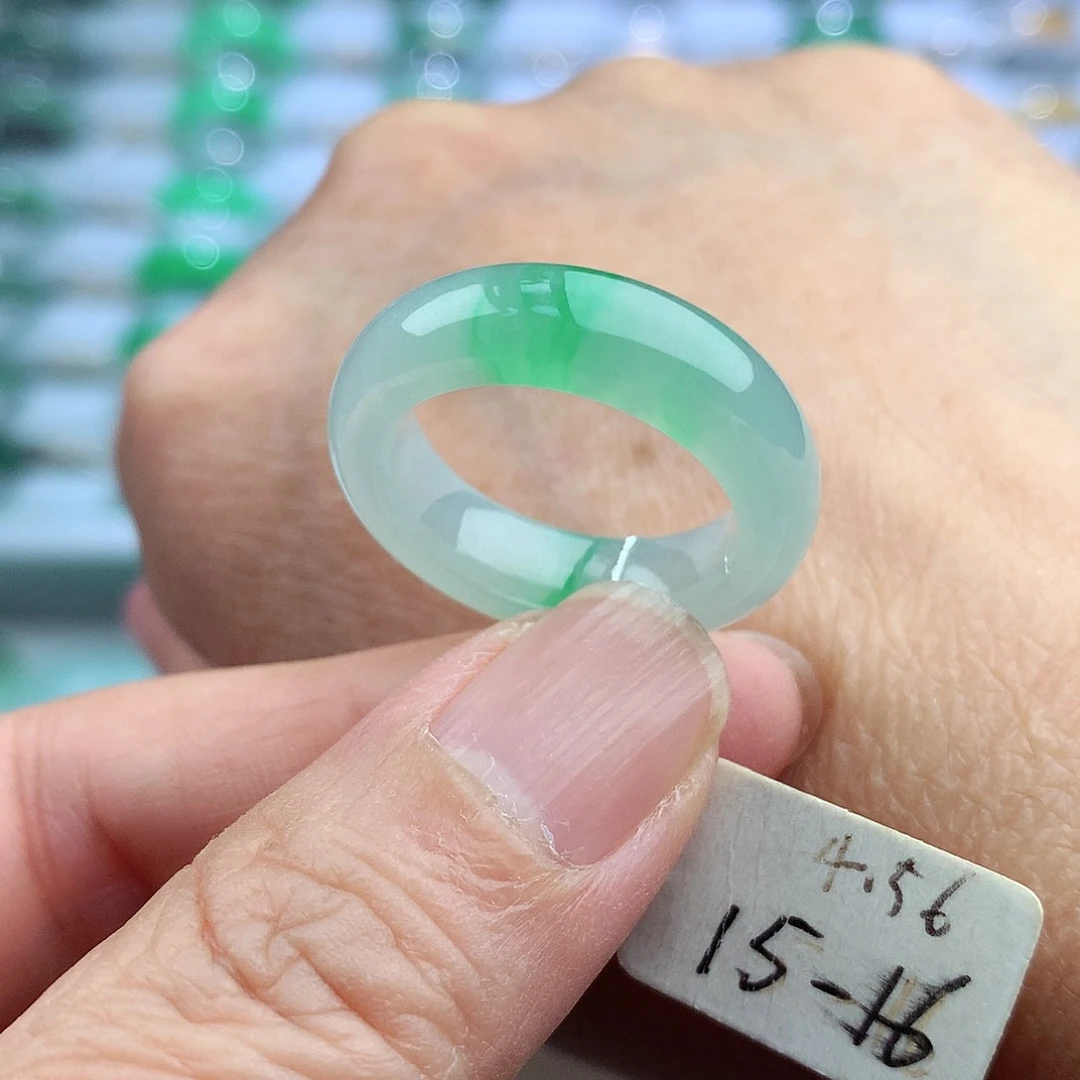 未镶嵌戒指翡翠15-16号