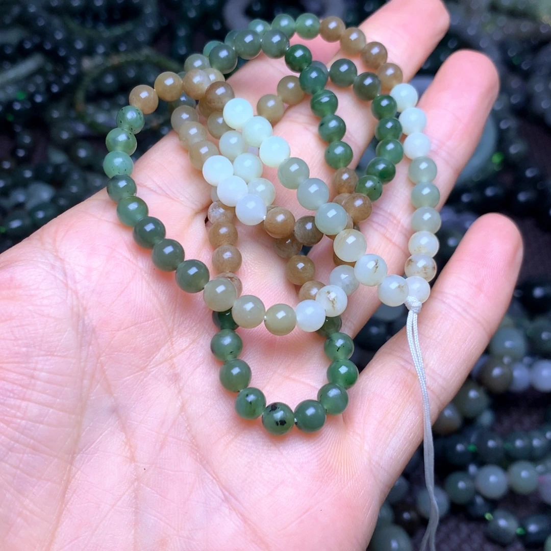 和田玉未镶嵌手串