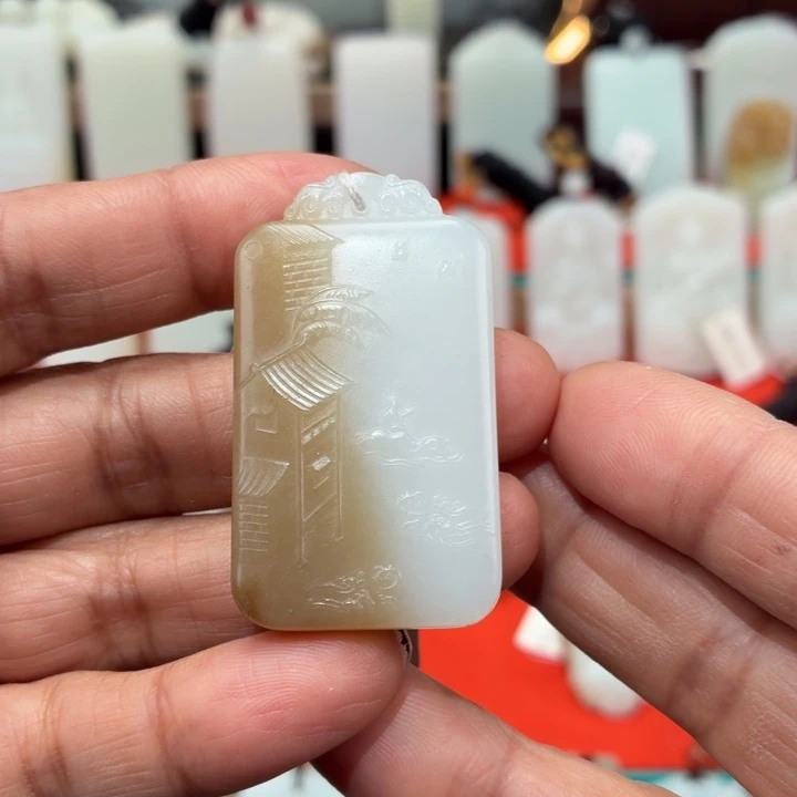 和田玉未镶嵌颈饰