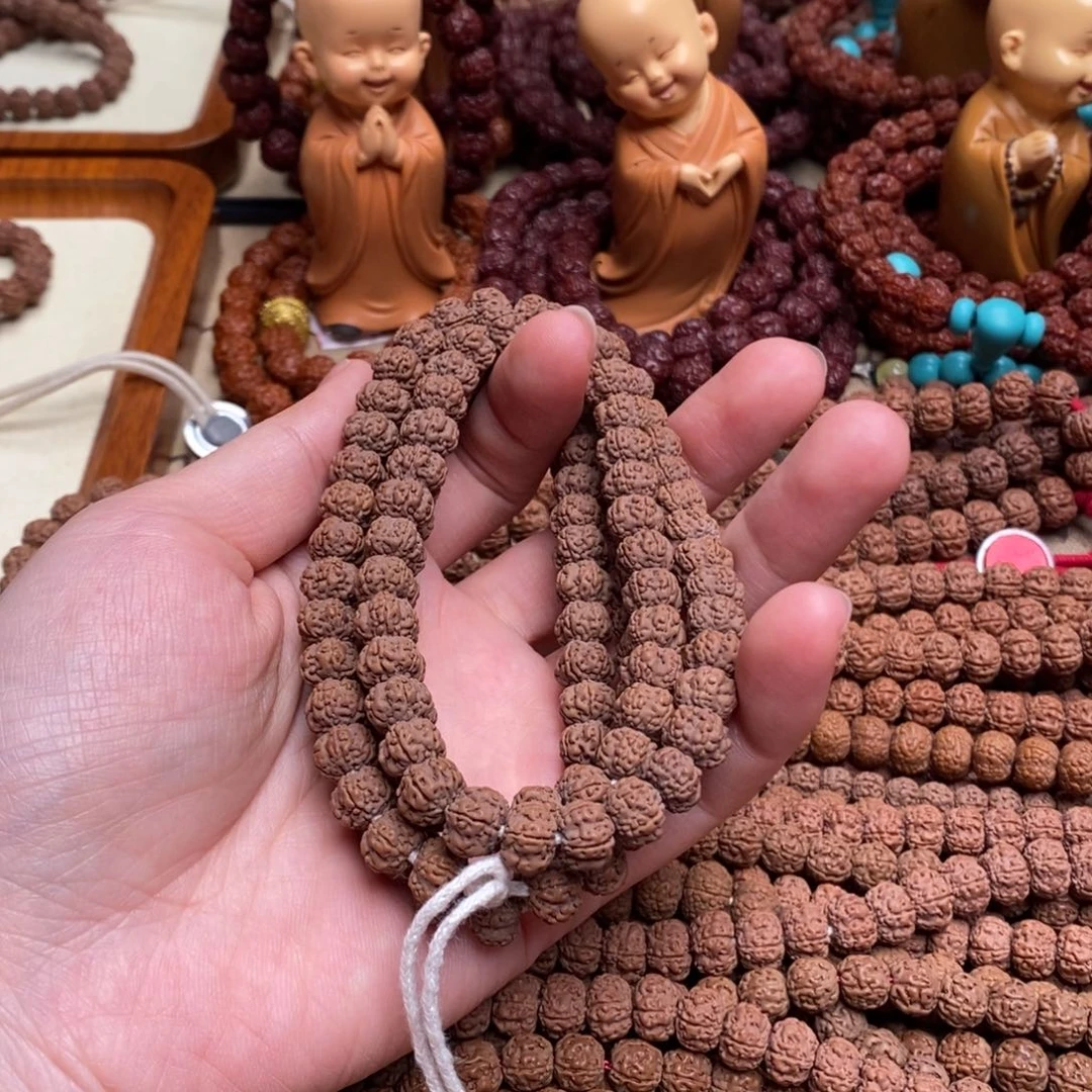 山***梦金刚菩提吊坠老树梅花108卡8