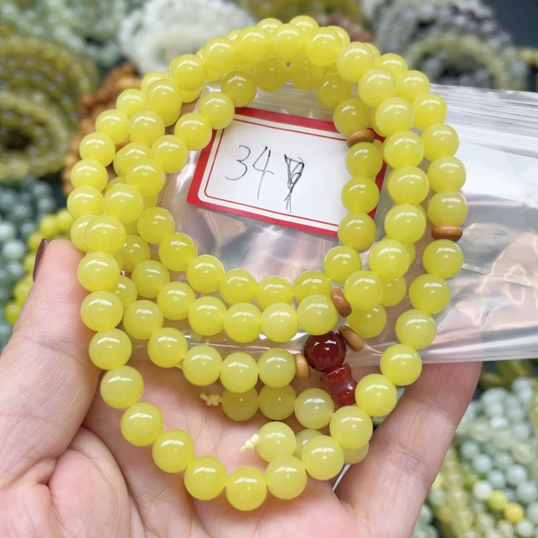 未镶嵌蛇纹石玉手串