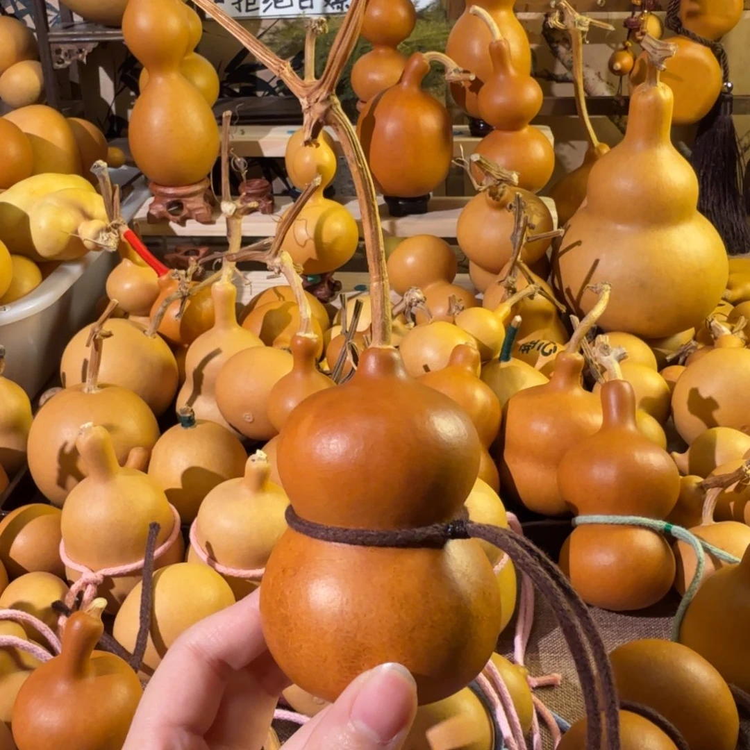 小***光天然老皮葫芦手把摆件