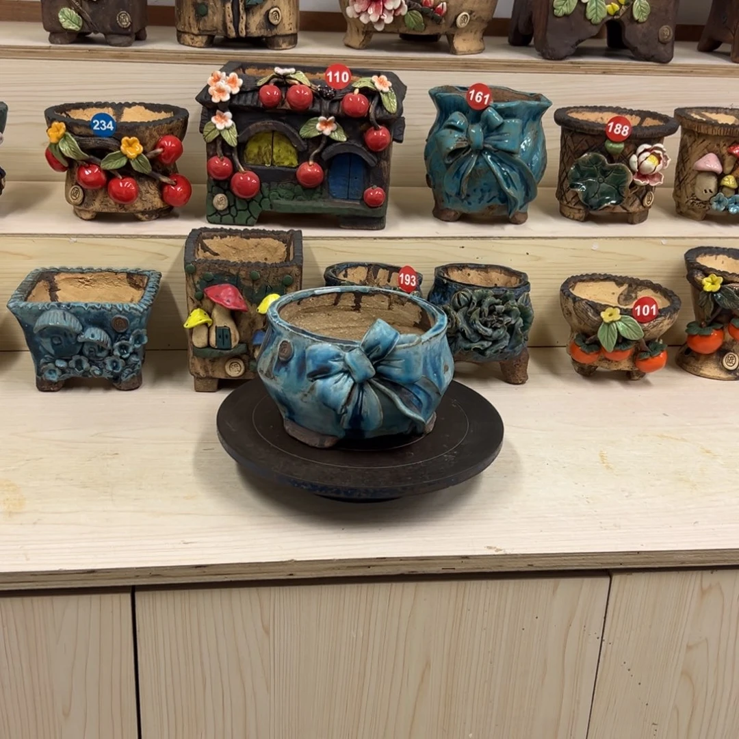 花盆紫砂232号内口13.5外高11