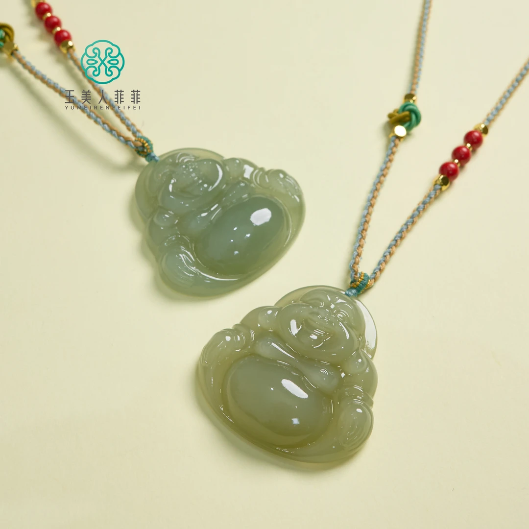 HD菲菲珠宝好*和田玉佛公约47*47mm吊坠~多样性发一