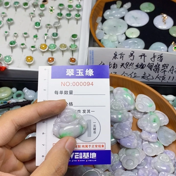 阳***容翡翠未镶嵌颈饰翡翠